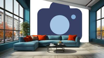 camera flat icon Wall mural