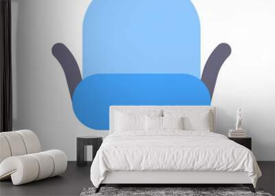 chair flat icon Wall mural