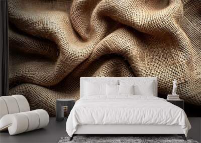  burlap fabric,  texture Wall mural