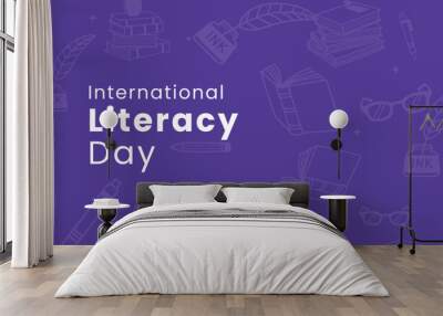 International literacy day, 8th sept international literacy day Wall mural