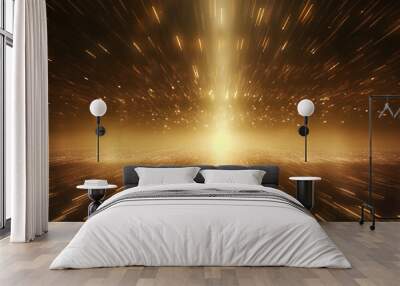 universal abstract background with beautyfull rays. Wall mural