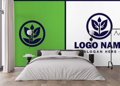 NGO icon Charitable group Voluntary agency Nonprofit organization flat logo sign symbol editable vector Wall mural