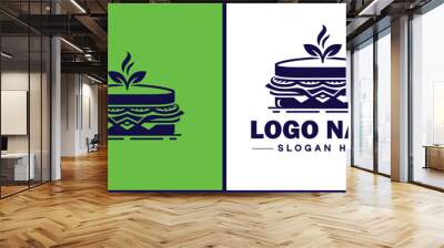 sandwich icon Sub Hoagie Grinder flat logo sign symbol editable vector Wall mural