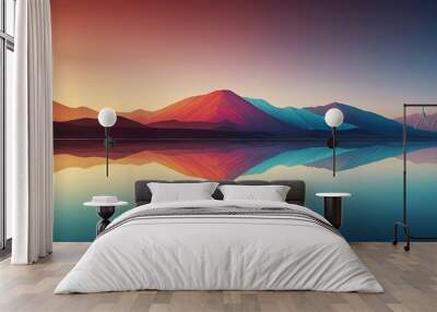 Abstract background on the theme of Technology and Innovation. Wall mural