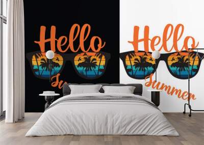 summer t shirt design vector file Wall mural