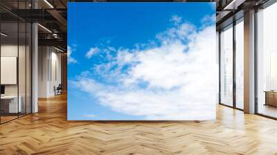 blue sky with clouds Wall mural