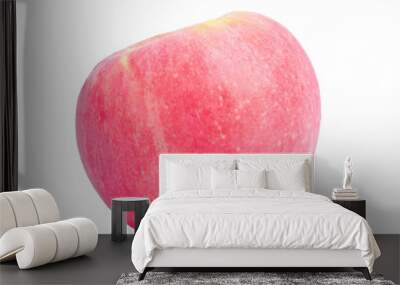 Pink ripe apples isolated on white background Wall mural