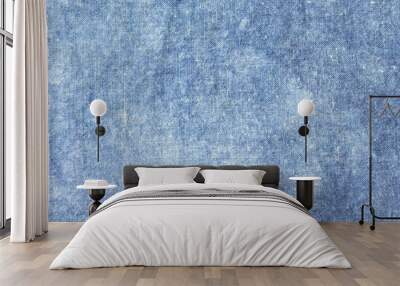 The fabric is indigo dye,Local fabric,indigo tie dye pattern on cotton fabric abstract background. Wall mural