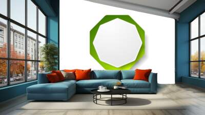 abstract geometric octagon shape vector sticker Wall mural