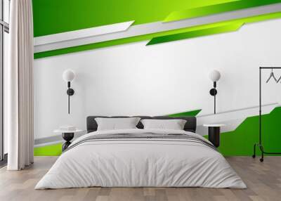 Abstract green corporate background Wall mural