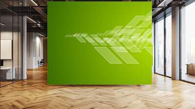 Abstract green technology corporate brochure design Wall mural