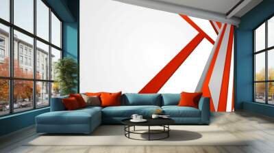 abstract red and grey vector corporate background Wall mural