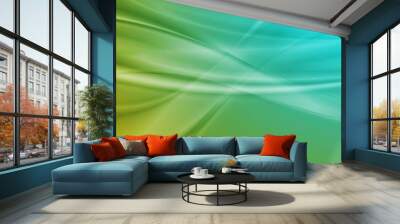 Abstract shiny bright wavy banner design Wall mural