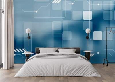 Abstract technology concept industrial web header banner Wall mural