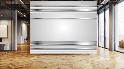 Minimal abstract technology metallic vector background Wall mural