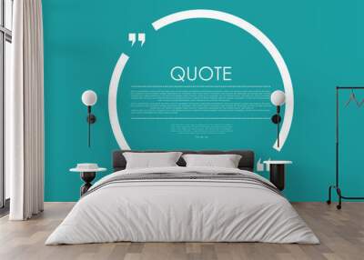 Quote blank speech bubble abstract bright design Wall mural