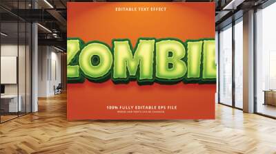 Zombie text style editable text effect Wall mural