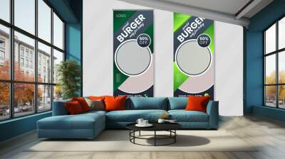 Roll up banner template and pull up design or pop up cover Wall mural