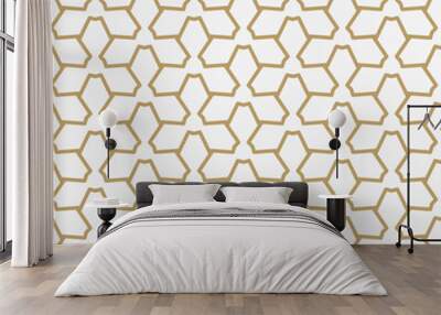 Abstract geometric pattern with lines. A seamless vector backgro Wall mural