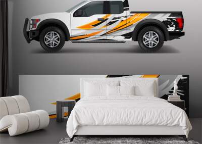 Abstract modern graphic design for truck and vehicle wrap and branding stickers Wall mural