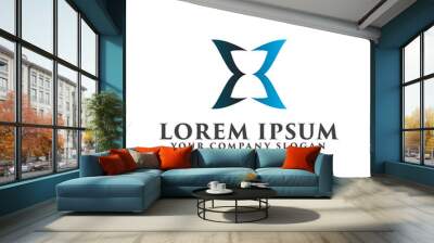 Hourglass luxury logo design concept template Wall mural