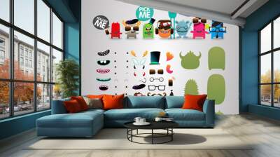 monster character kit Wall mural