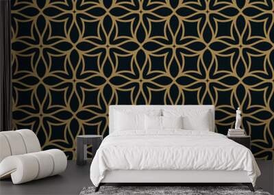 Seamless pattern. Elegant linear ornament. Geometric stylish bac Wall mural