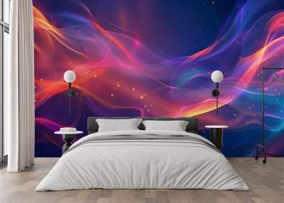 abstract background with smooth shapes Wall mural