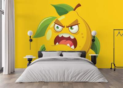 -angry-lemon-vector-illustration eps c.eps Wall mural