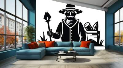 Archaeologist K.eps Wall mural