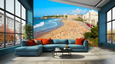 La Grande Plage beach, Biarritz Wall mural