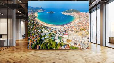 San Sebastian aerial panoramic view Wall mural