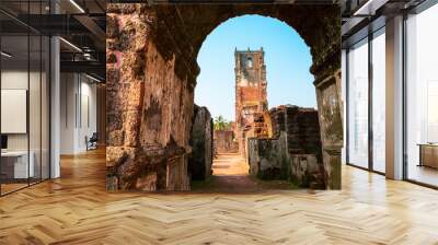 St. Augustine ruined church, Goa Wall mural