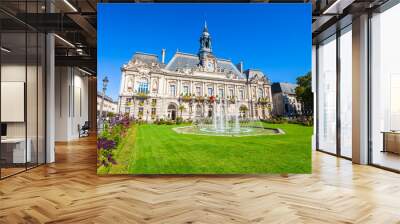 Town hall in Tours, France Wall mural