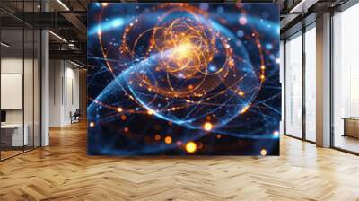 Atomic Particle Wall mural