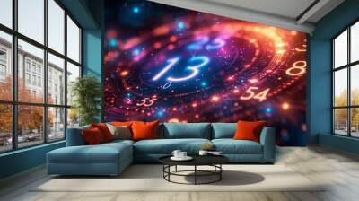 digital spiritual Numerology	 Wall mural