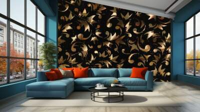 Pearle background processed with special paint on brass metal. Wall mural