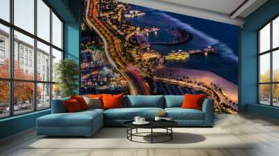 Cityscape of Jeddah seashore Wall mural