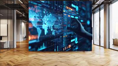 Intelligent Applications in Action ,intelligent automation of companies, which gives Using artificial intelligence and machine learning Wall mural