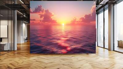 sunrise over the sea Wall mural