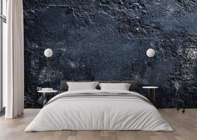 dark grunge black rough concrete wall texture Wall mural