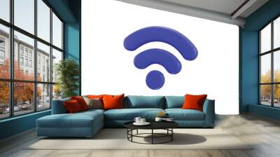 wifi symbol 3d rendering vector illustration Wall mural