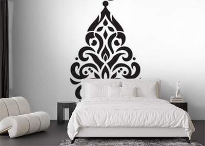 Islamic silhouette vector illustration Wall mural