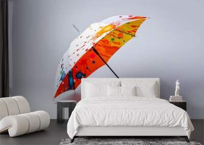 Personalized umbrella with unique fabric paint designs and embellishments style minimalist Wall mural