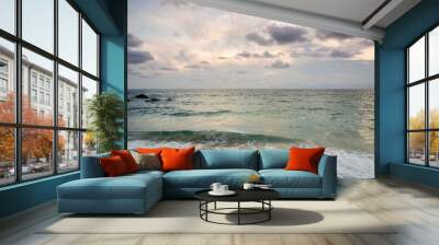 sunset on Surin beach Phuket Thailand Wall mural