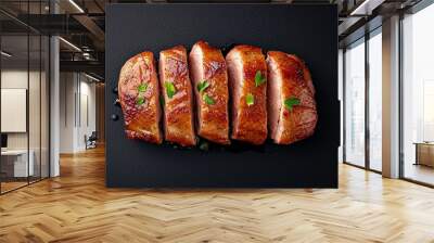 Roasted duck breast in crispy brown tone Wall mural