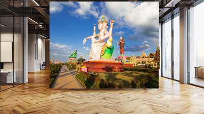 The biggest Brahma, the Hindu God of Creation, is located at chiangraiTemple

 Wall mural