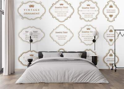 set of vintage labels Wall mural