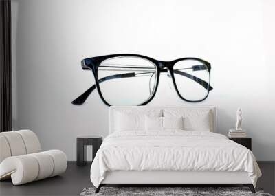 glasses on white background Wall mural