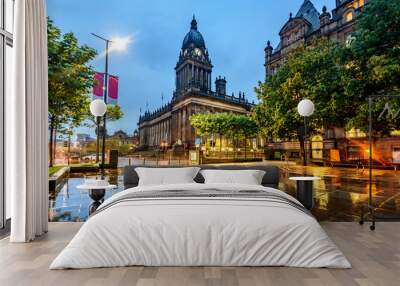 Leeds Town Hall, Leeds West Yorkshire,England Wall mural